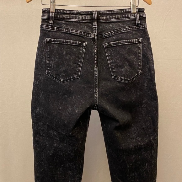 KanCan 27 (7) Ultra High Rise Baggy Fit Black Jeans Womens Stretch Acid Wash - Picture 8 of 15